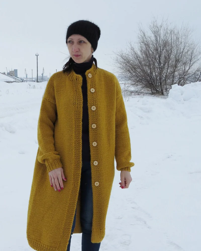 Жёлтый Кардиган женский