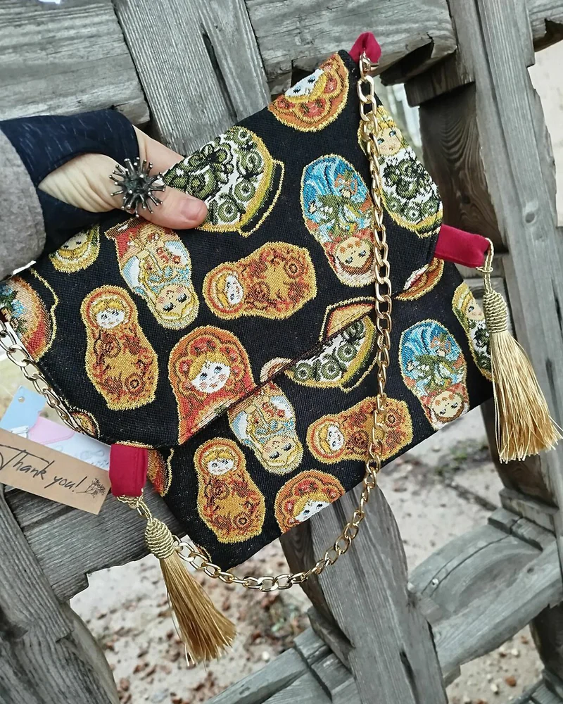 Клатч Russian style "Матрешки"