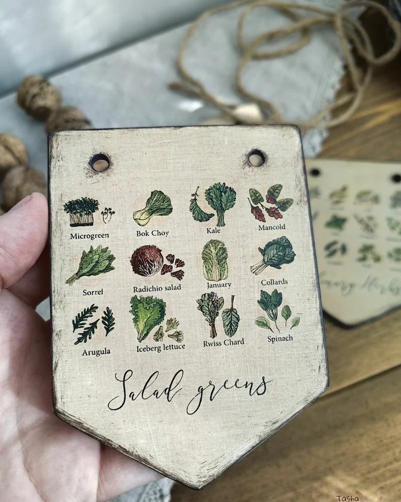 Деревянные флажки Farm Garden, набор из 5 шт. — Farm Garden