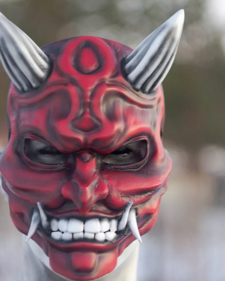 Японская маска демона Они (Oni japan mask)