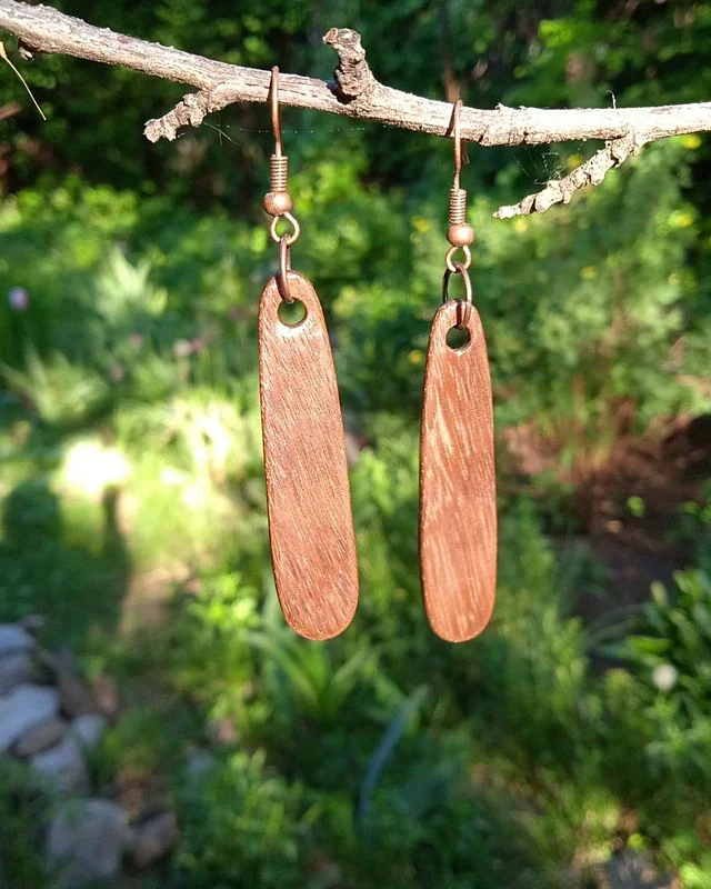 Серьги из дерева ипе — Основной