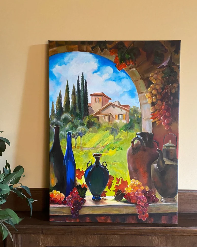 Картина маслом Пейзаж 50×70 см, южный пейзаж — Оригинал