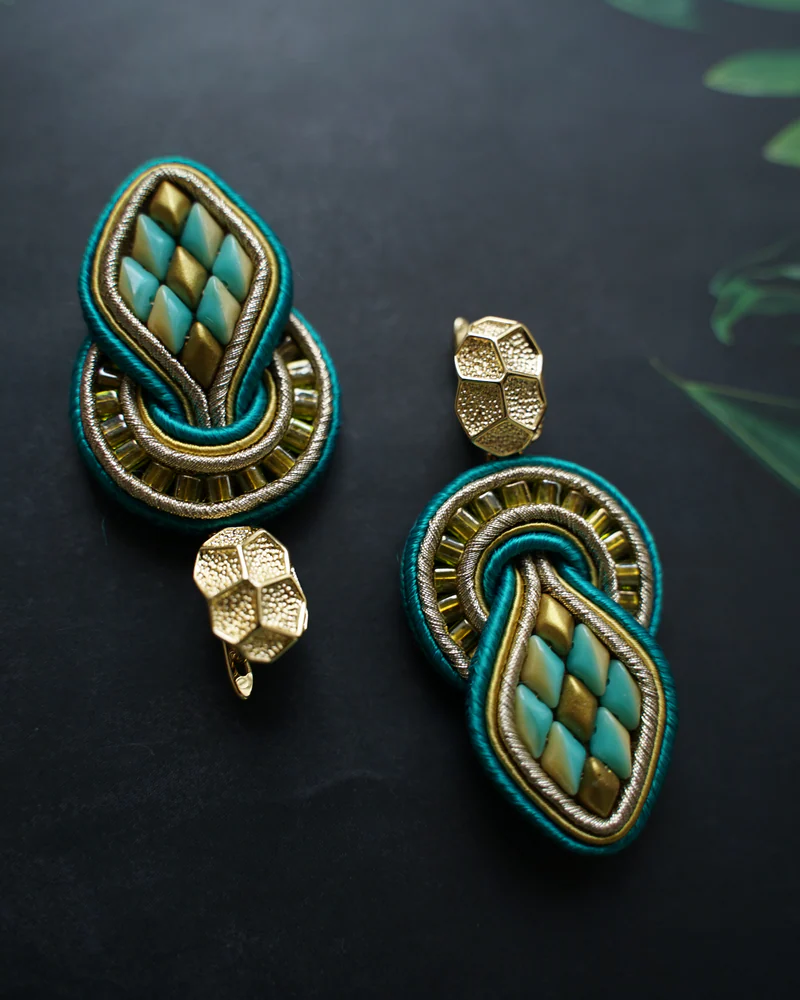 Серьги 63 Ромбы