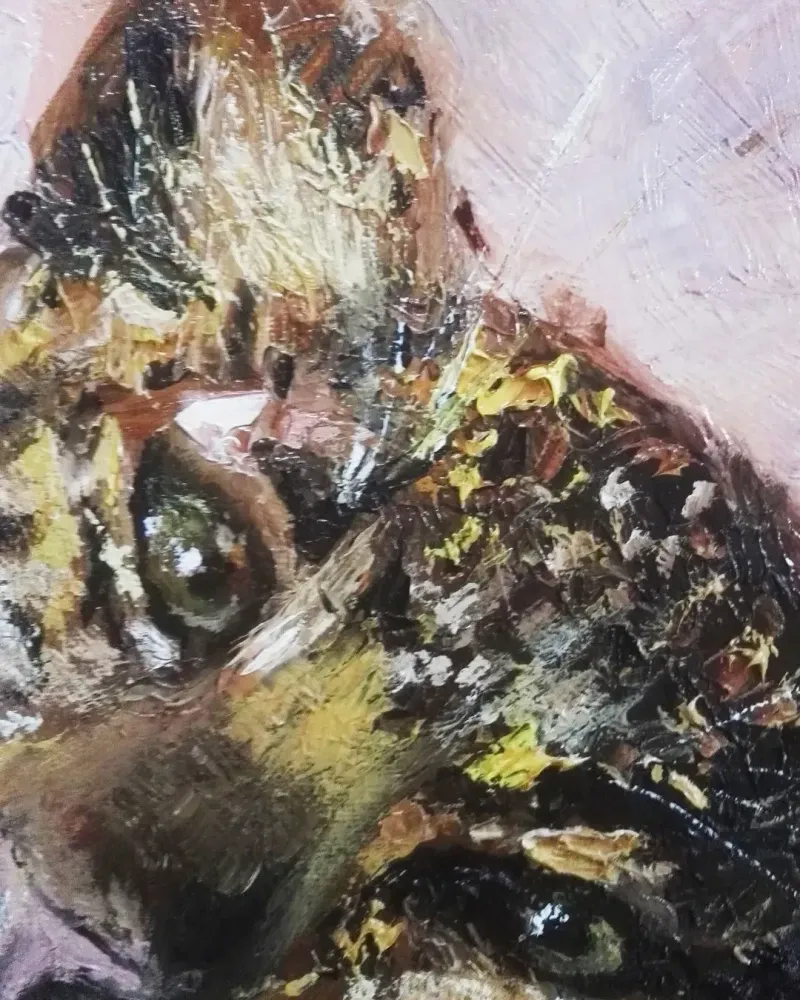 Леопард. Картина маслом 40×50 см — 40×50 см