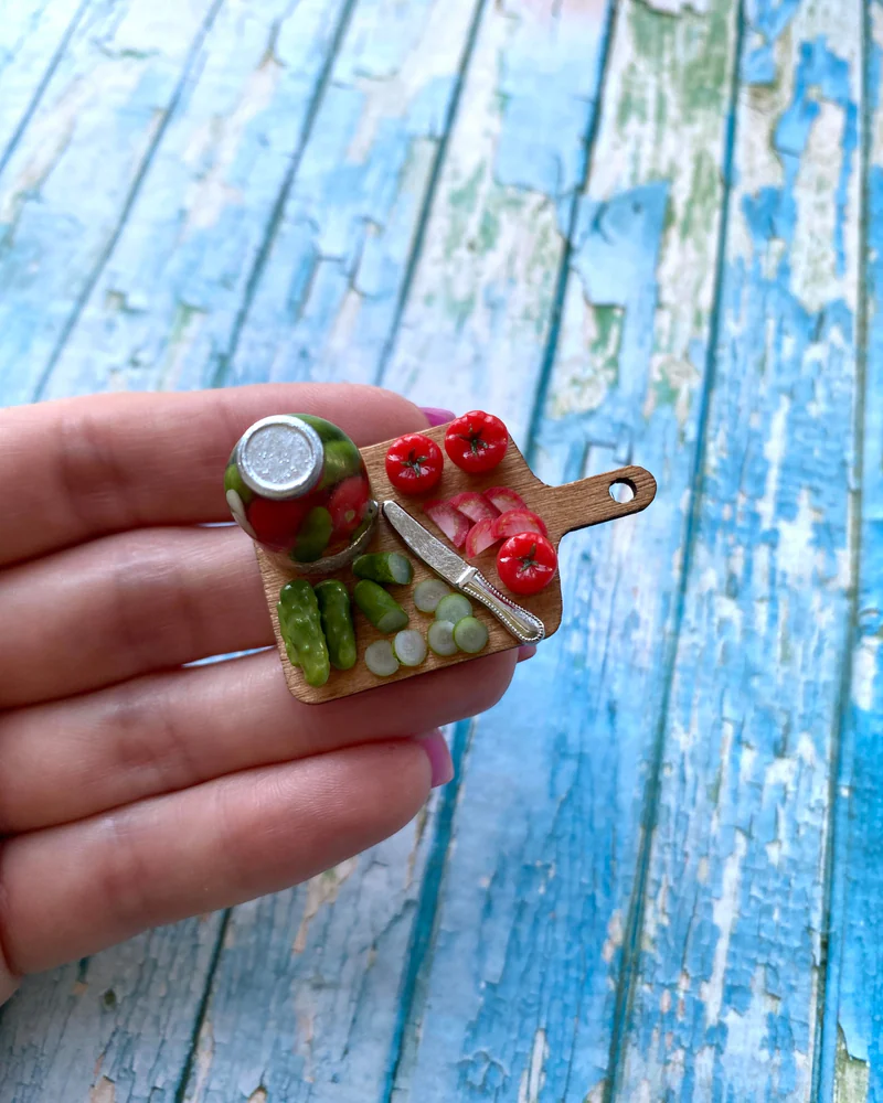 Кукольная Миниатюра «Домашние соленья 🍅🥒»