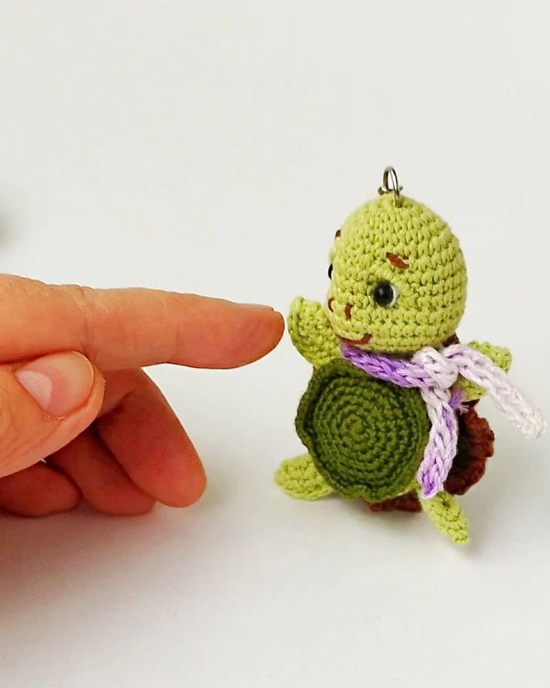 Миниатюрная черепашка, вязаная игрушка, Мини фигурки и статуэтки