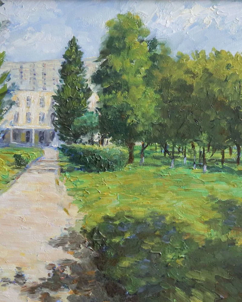 Летние прогулки. Серия работ маслом