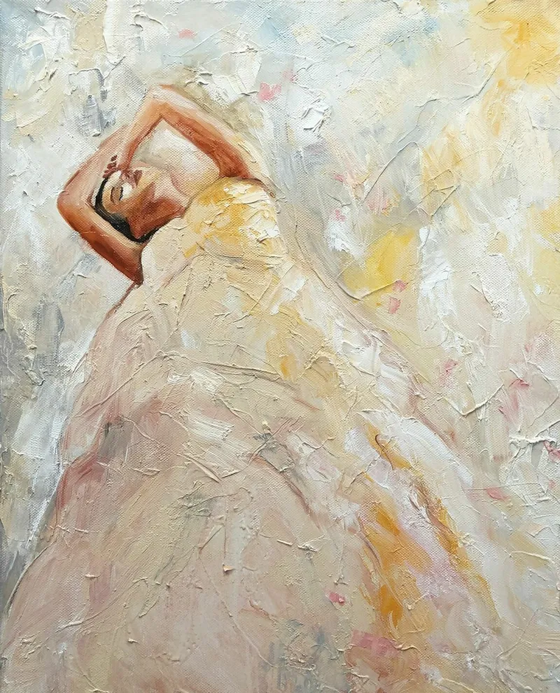 Девушка. Картина маслом 40×50 см — 40×50 см