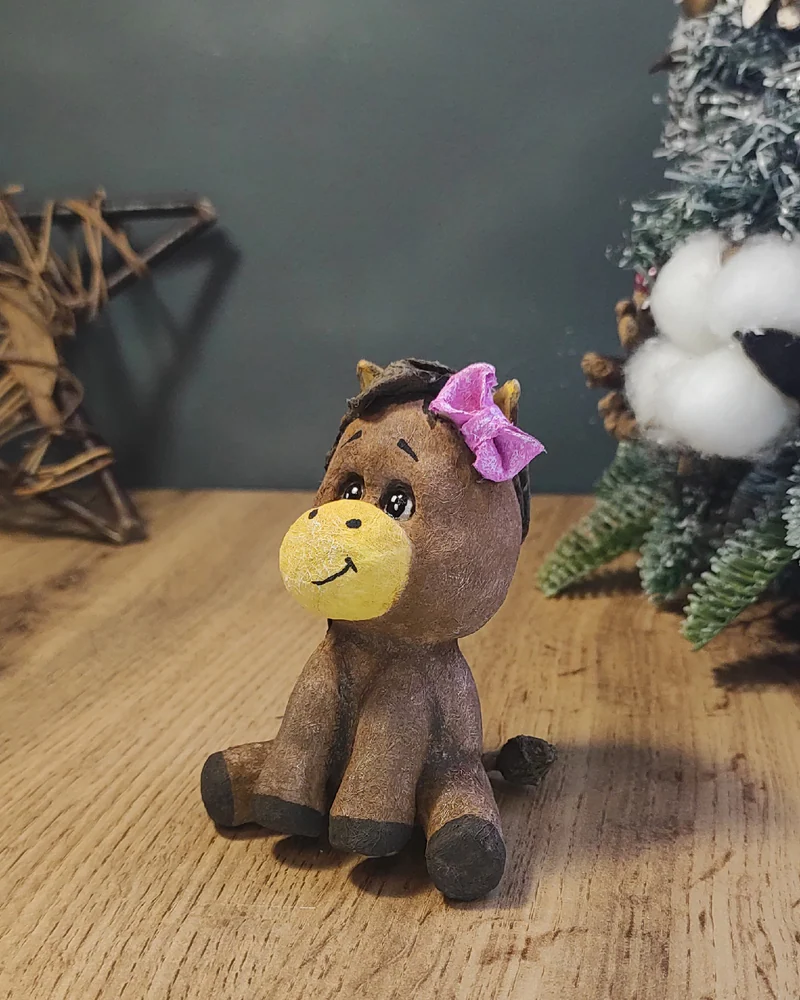 Ватная игрушка «Лошадка»