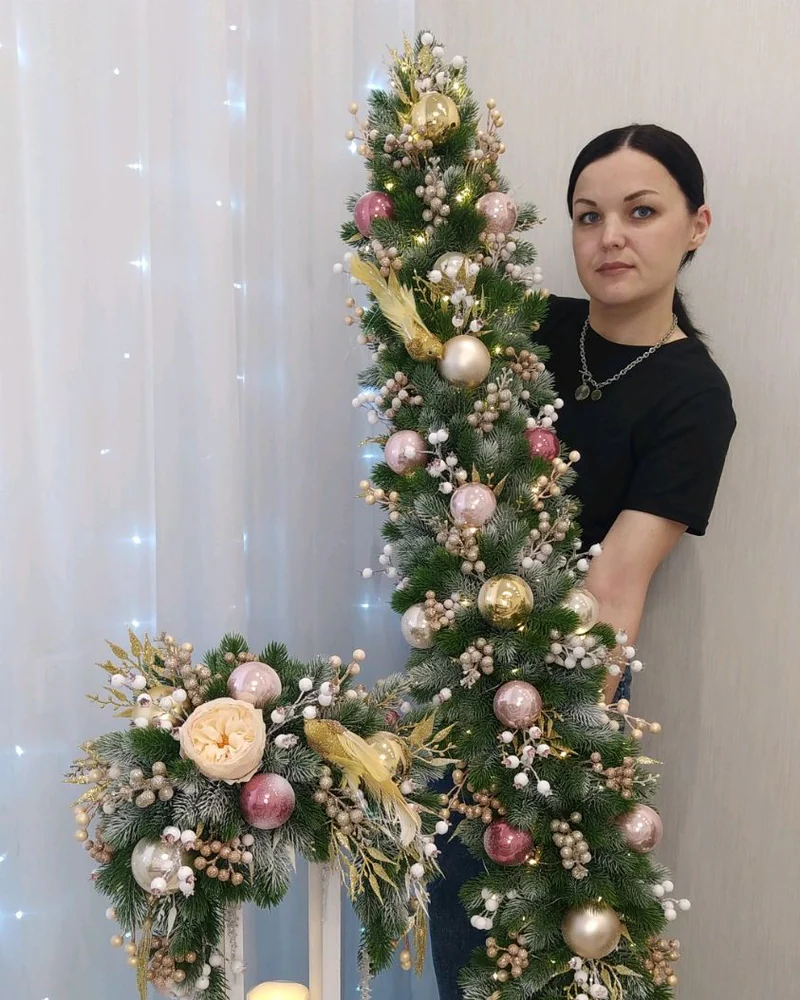 Новогодний набор из гирлянды и подсвечника — Новогодний набор из гирлянды и