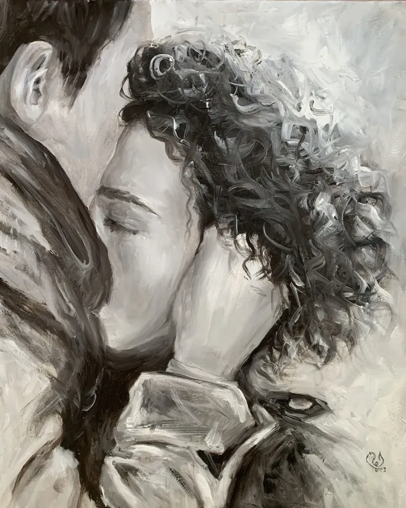 Встреча. Картина маслом 50×60 см — 50×60 см