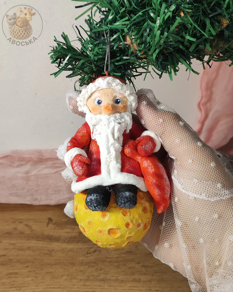 Ватная игрушка «Дедушка Мороз»