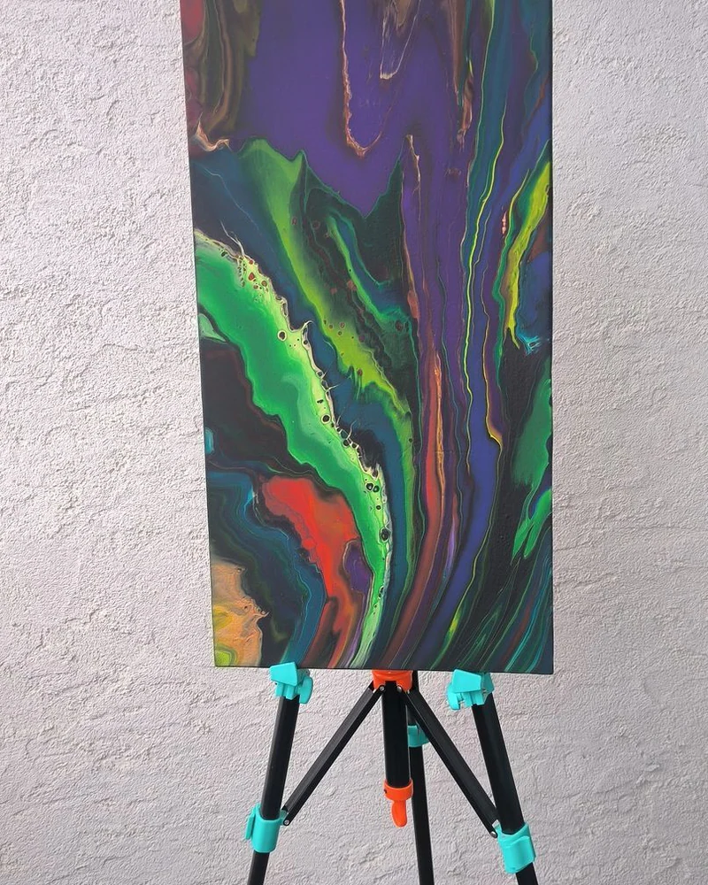 Картина жидким акрилом (fluid art) 30х60 см
