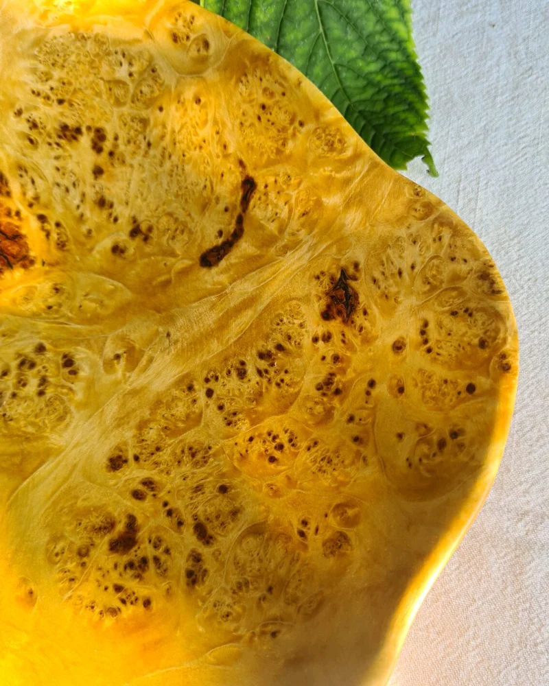 Блюдо для сервировки из капа клёна