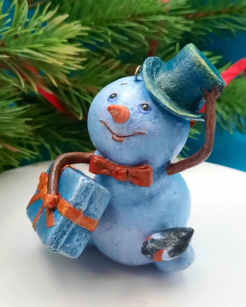 Ёлочная игрушка «СНЕГОВИК-1»