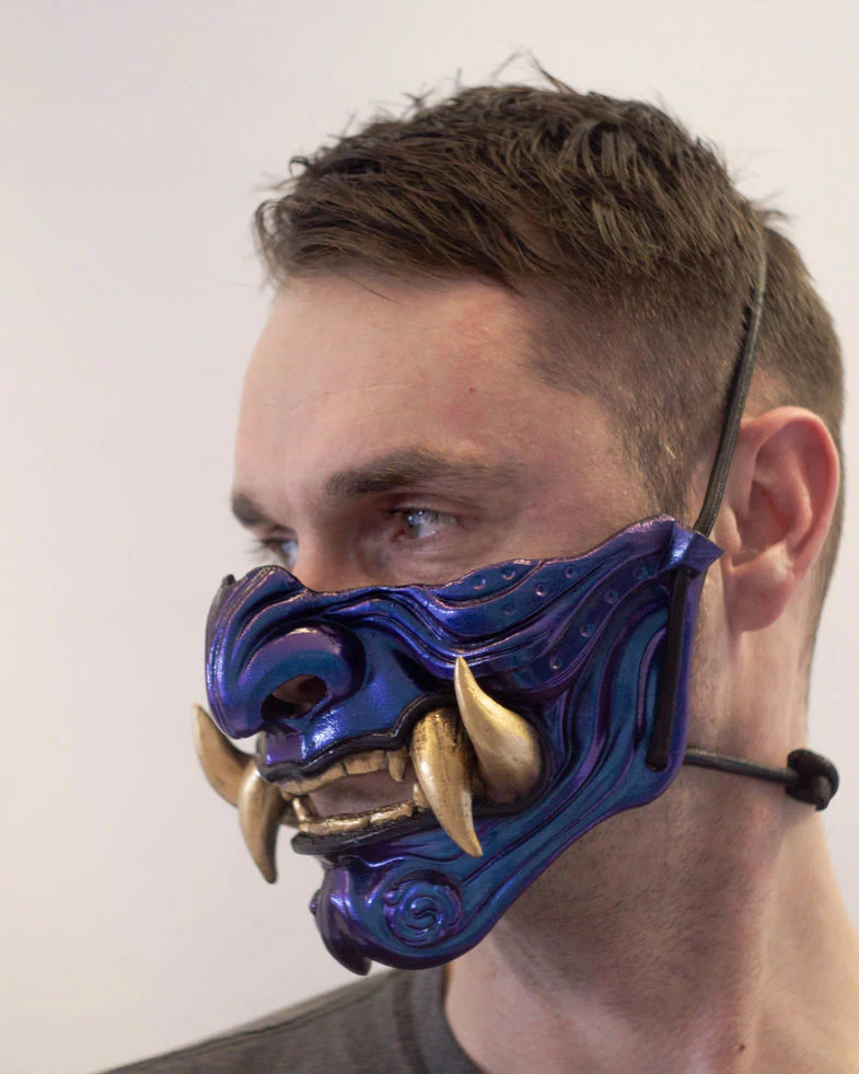 Копия товара Японская полу-маска демона Они (Oni japan mask)