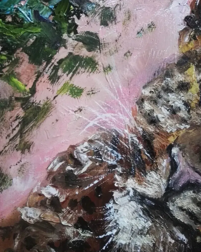 Леопард. Картина маслом 40×50 см — 40×50 см
