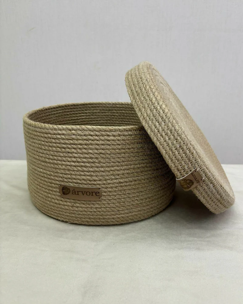 Корзина из джута — 27 × 15 см