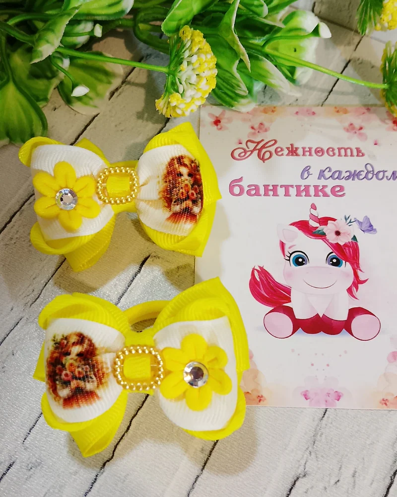 Бантики малышки на первые хвостики