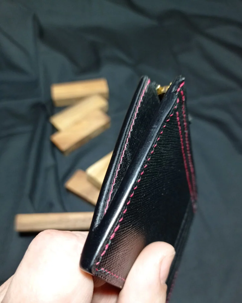 Картхолдер с монетницей на молнии из кожи Saffiano