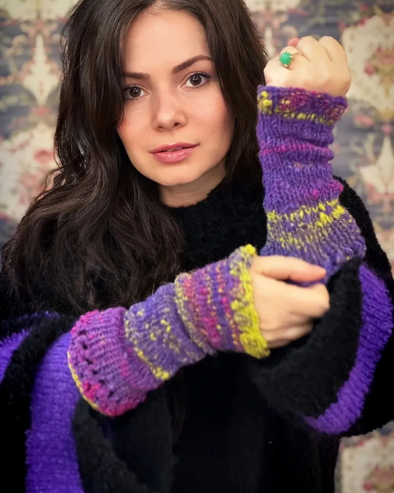 Манжеты/митенки — Дерзкая фиалка