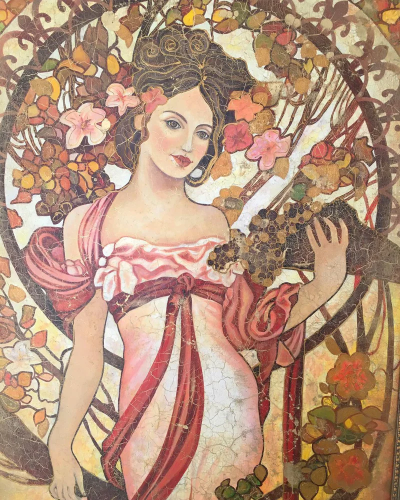 Репродукция по Альфонсу Мухе, 135×55 см
