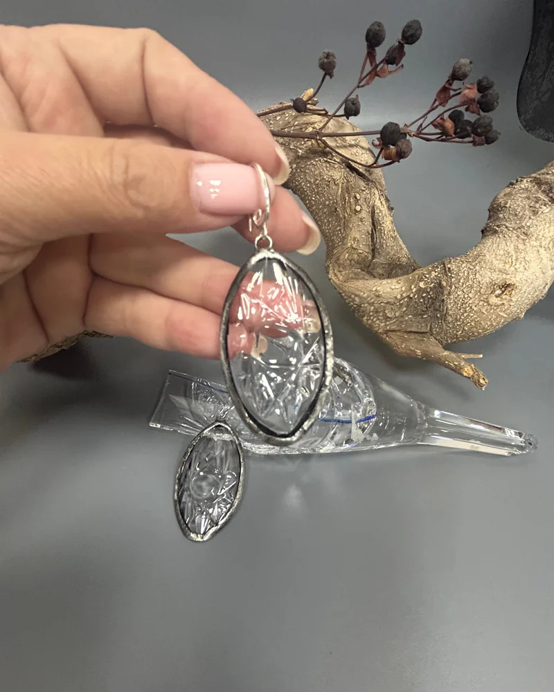 Серьги из винтажного хрусталя