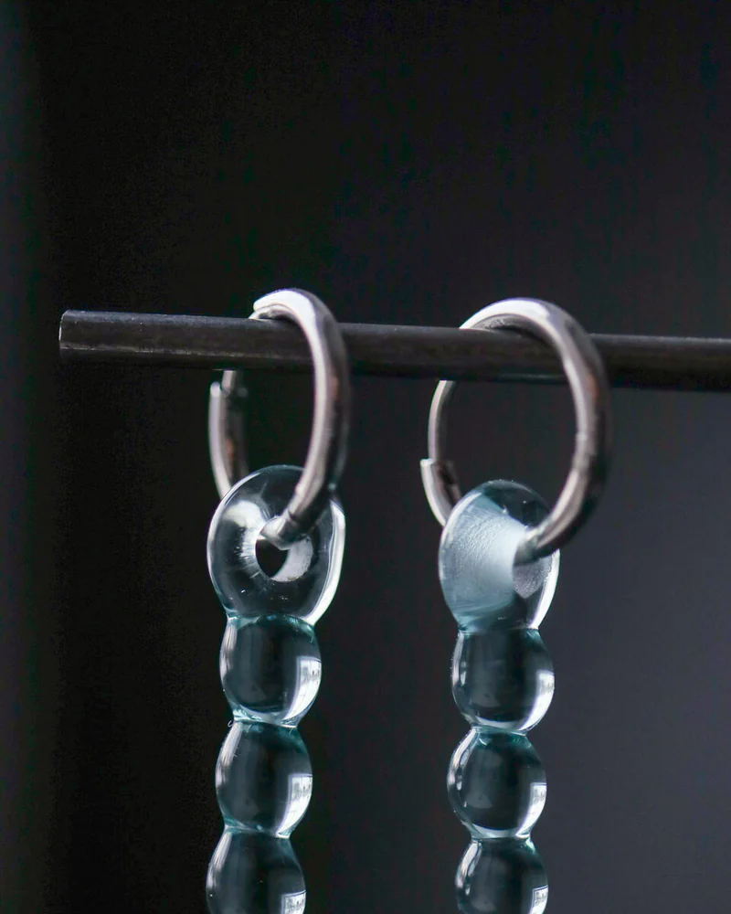 Серьги из стекла