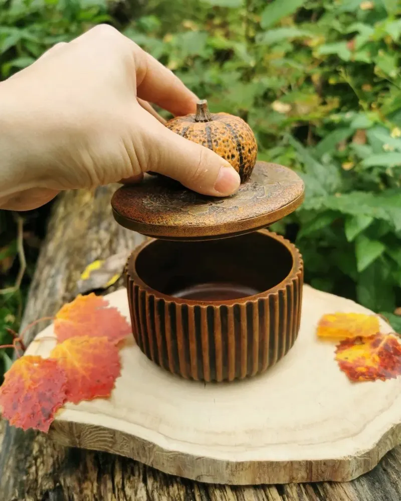 Шкатулка с тыквой