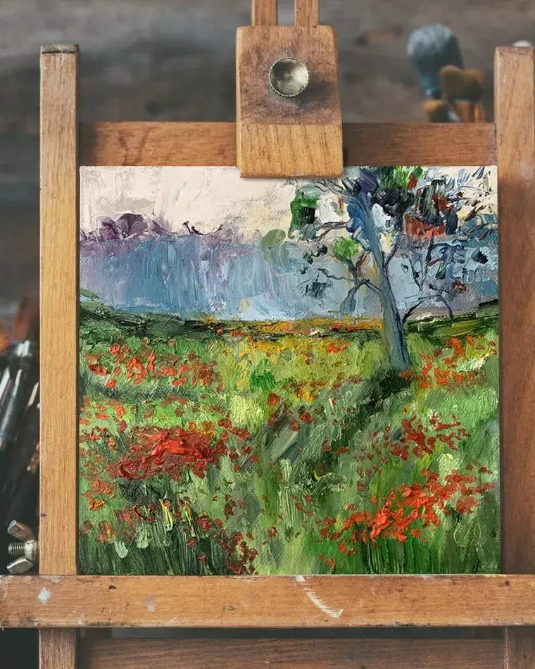 Пейзаж. Картина маслом 20×20 см — 20×20 см