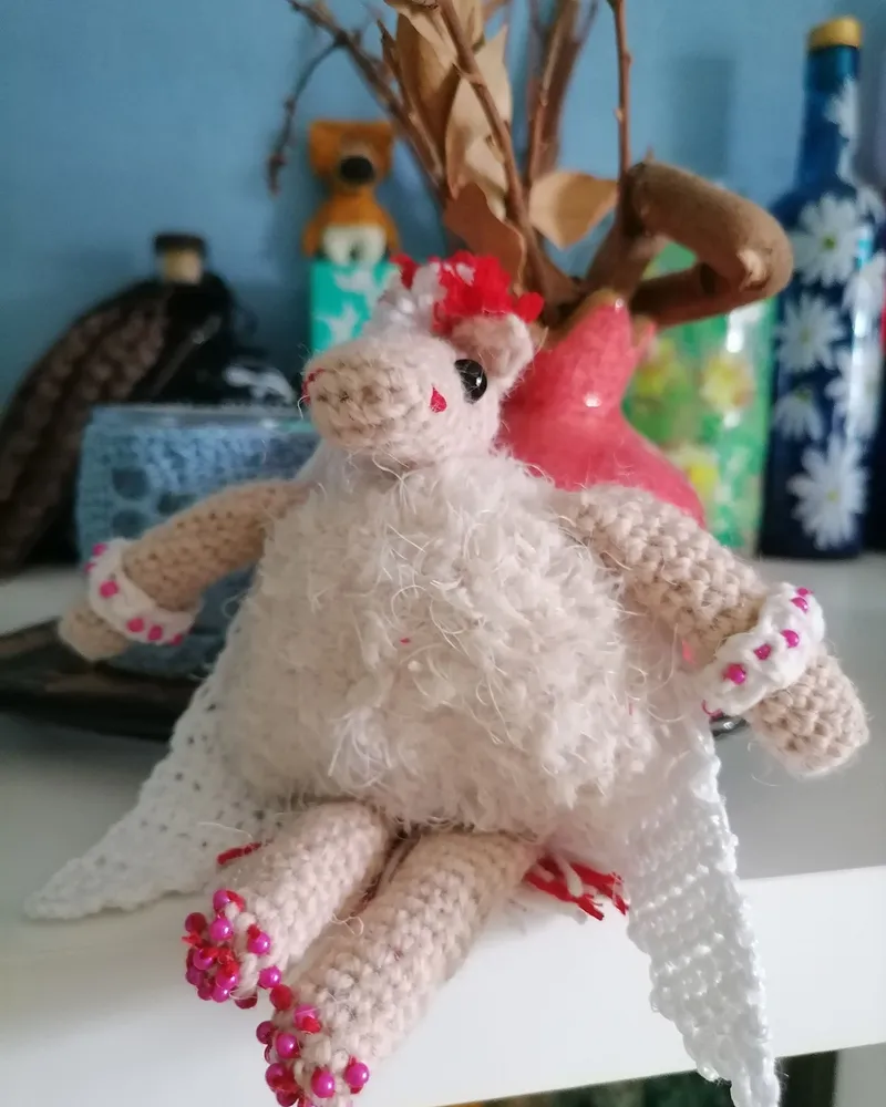 Вязаная игрушка Крылатый пони