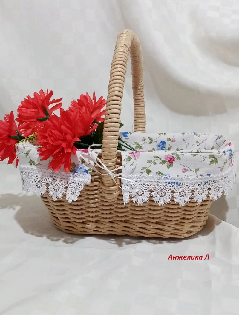 Пасхальная корзина, корзина для хранения, для букета, для сбора урожая
