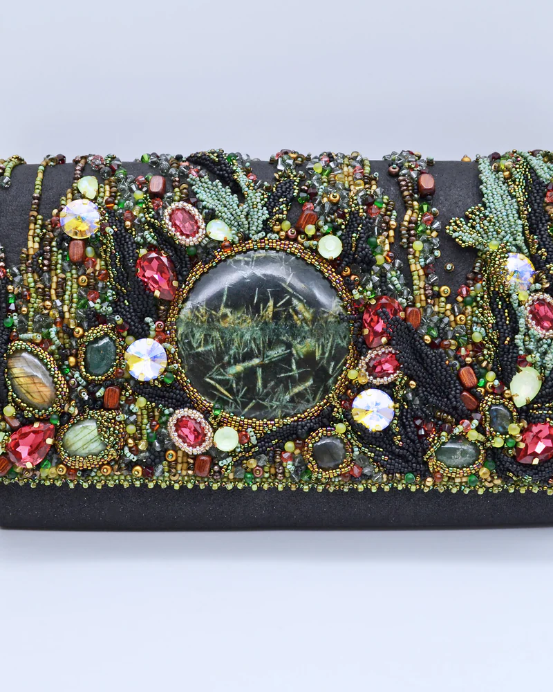 Клатч с авторским декором "Топи Велена"