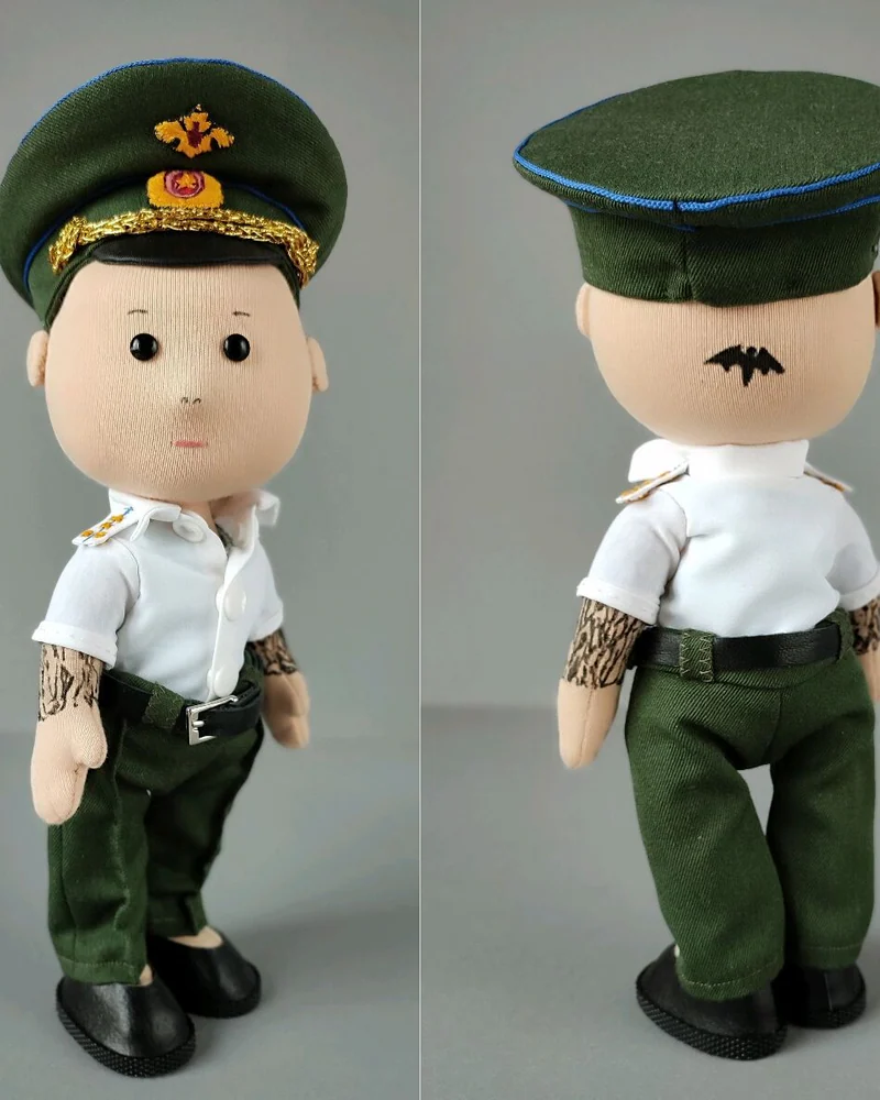 Портретная кукла по фото, подарок мужчине военному мужу другу — Основной