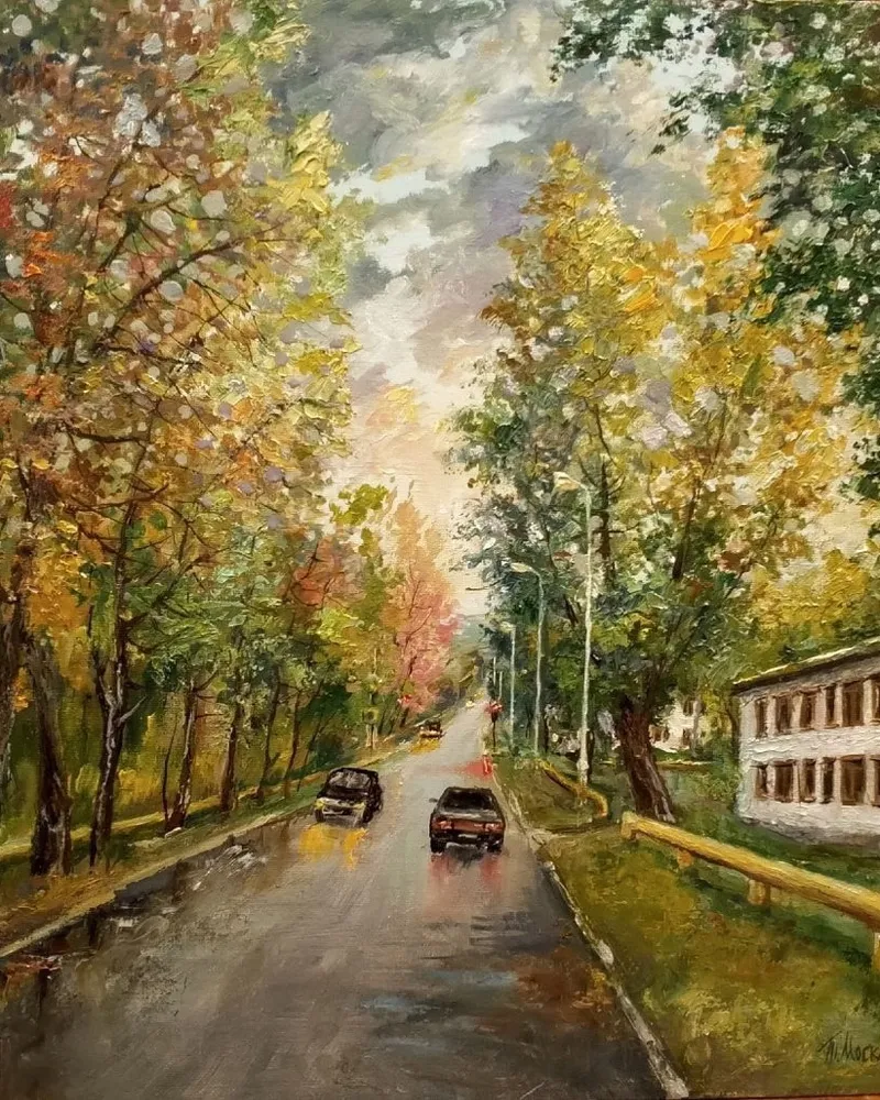 Картина «Кончился дождь» — мультиколор