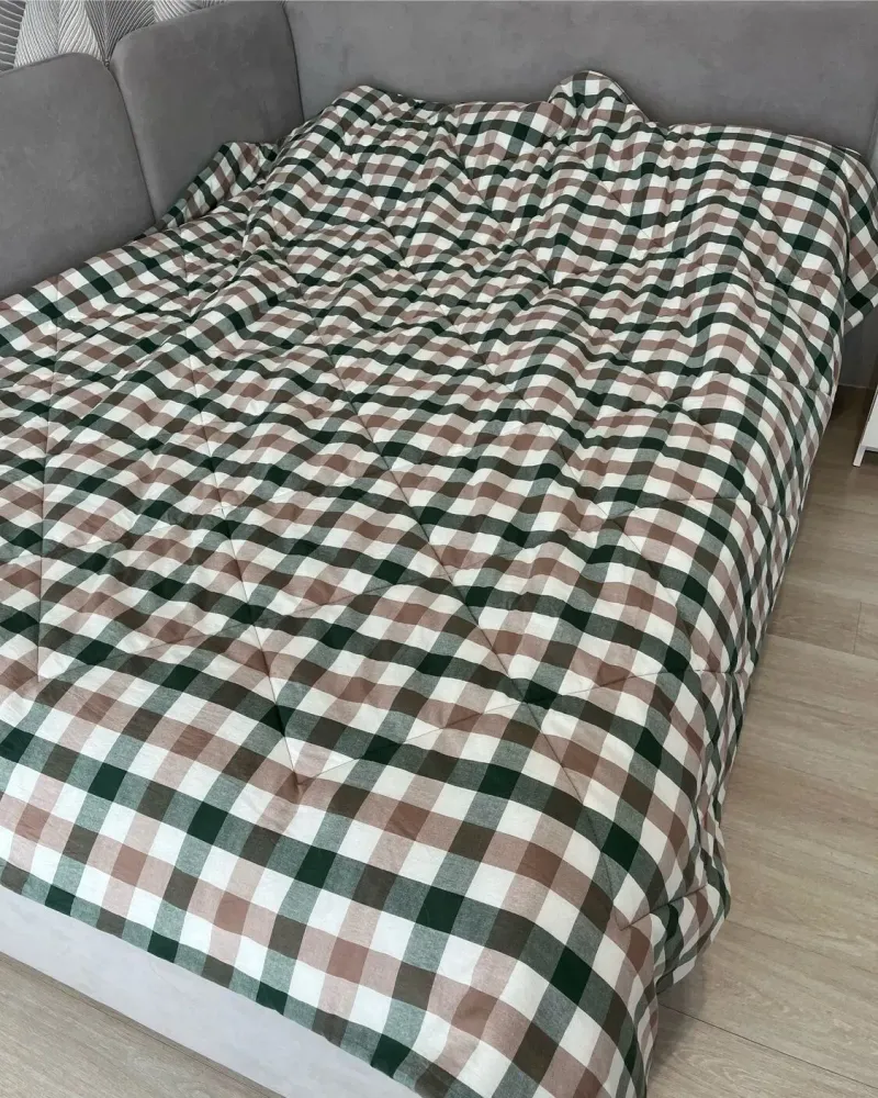 Постельное бельё из варёного хлопка со стёганым одеялом, 100% хлопок