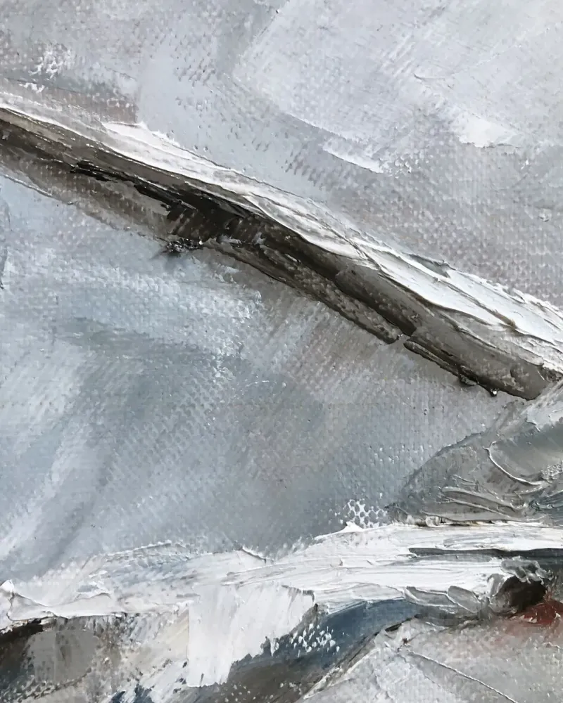 Гуси. Картина маслом 40×40 см — 40×40 см