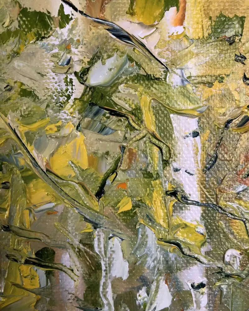 Березы. Картина маслом 20×30 см — 20×30 см