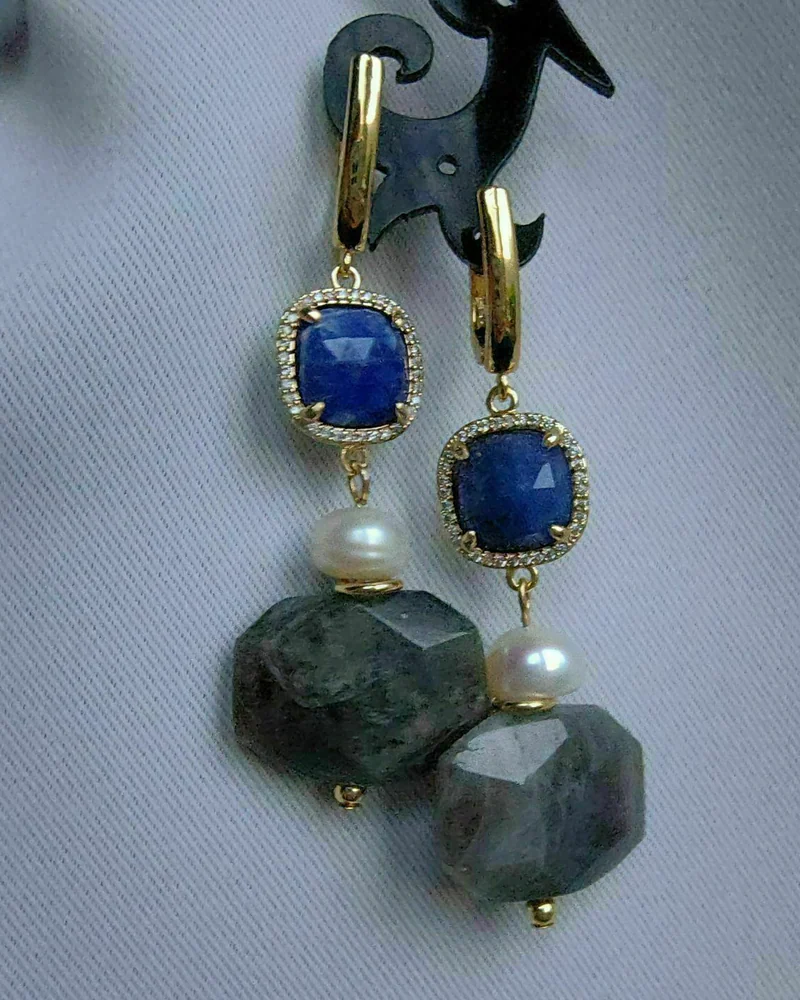 Серьги из натуральных камней