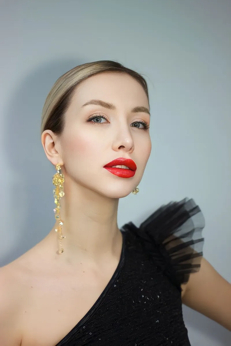 Серьги с асимметрией «Золото» — Основной