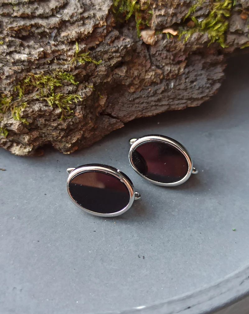 Серьги с ониксом