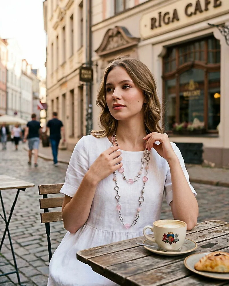 Сотуар из розового кварца и ювелирного стекла. Розовые грезы