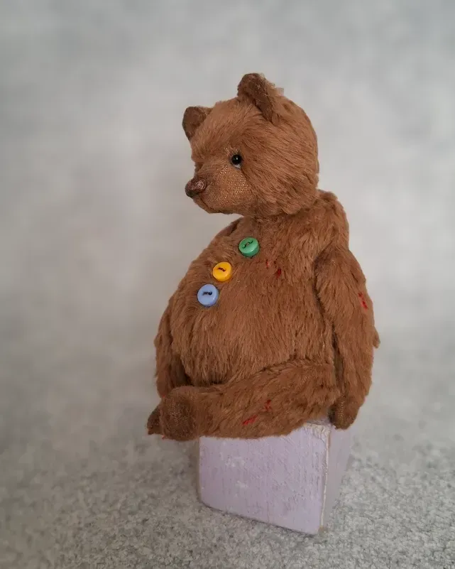 Мишка Тедди Лотти, коричневый, 12 см