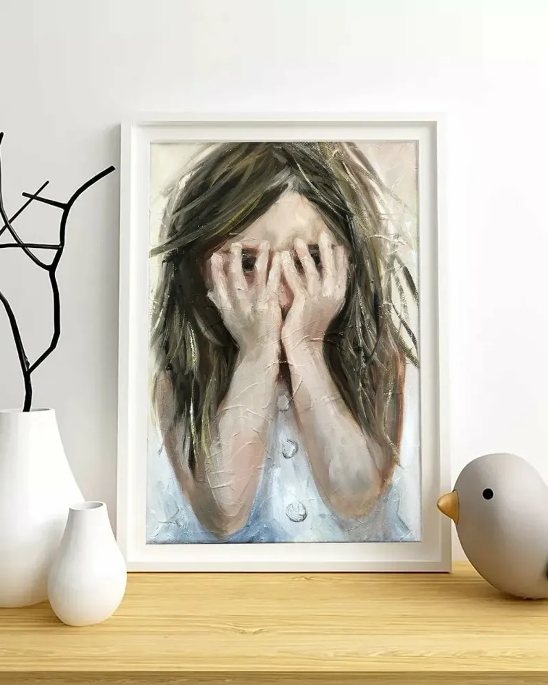 Маленькая девочка. Картина маслом 20×30 см — 20×30 см