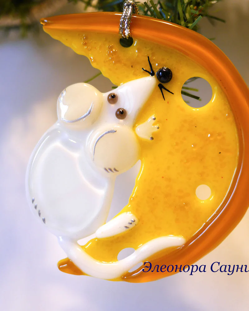 Елочная игрушка символ 2020 года Мышь
