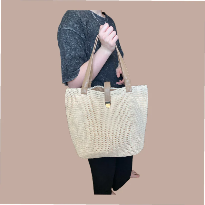 Сумочка из рафии цвет Ivory