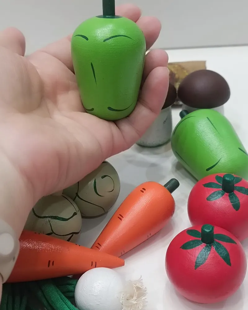 Игровой набор Овощи деревянные — Игровой набор Овощи