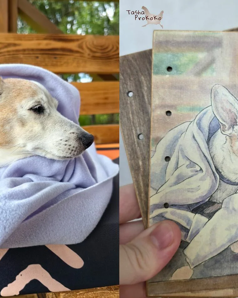 Деревянный блокнот А6 с вашим питомцем — Your Pet