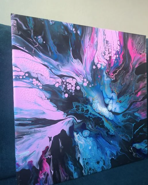 Картина Флюид арт (Fluid Art) 40х40 см