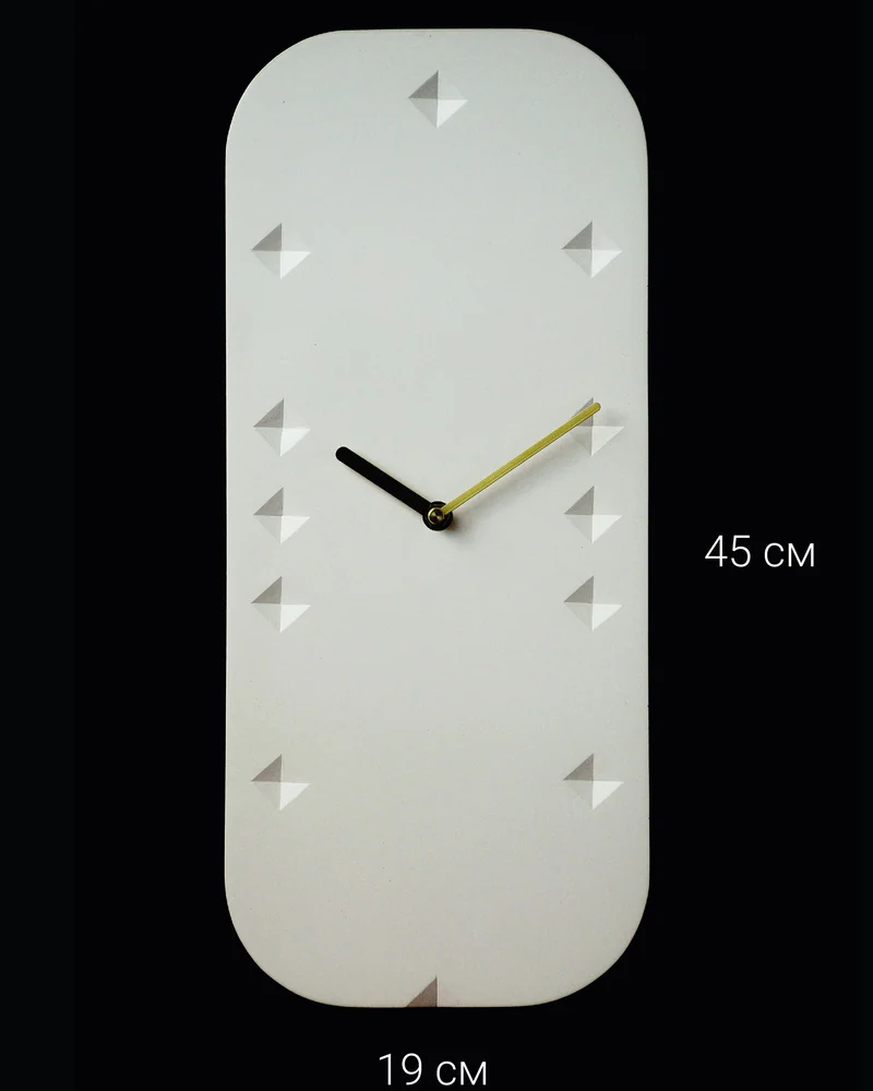 Настенные часы «Intaglio», белые — Белый
